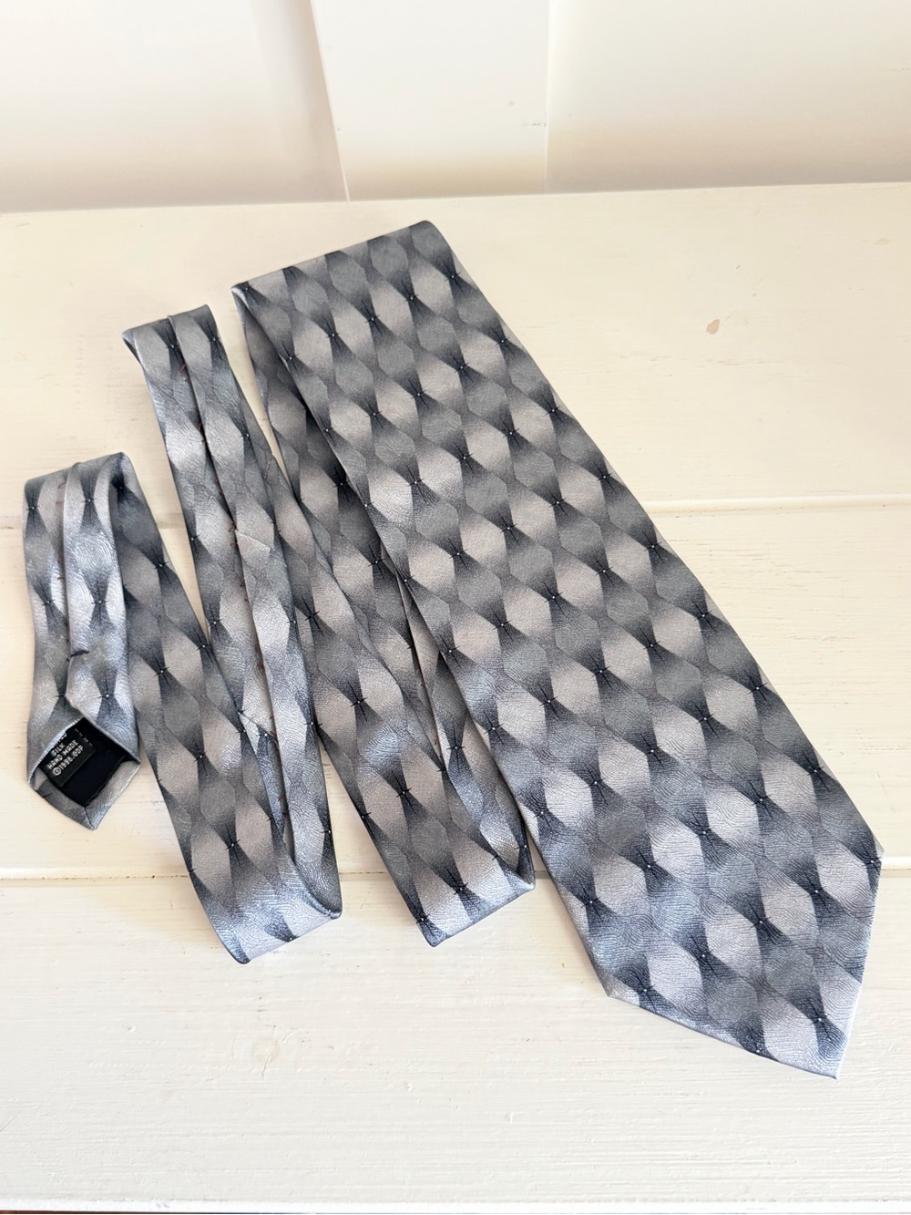 Vintage 1998 Grateful Dead Silk Tie Space 16th Set Silver Grey XL 4" x 60" GDP